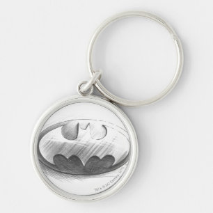 Batman Symbol Logo voor inkttekening Sleutelhanger