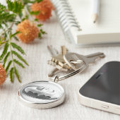 Batman Symbol | Logo voor inkttekening Sleutelhanger (Zijkant)