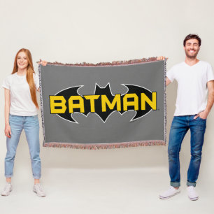 Batman Symbol   Naam Geel en zwart Logo Deken