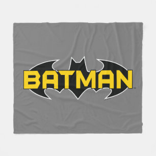 Batman Symbol   Naam Geel en zwart Logo Fleece Deken