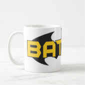 Batman Symbol | Naam Geel en zwart Logo Koffiemok (Links)