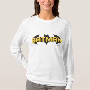 Batman Symbol   Naam Geel en zwart Logo T-shirt