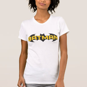 Batman Symbol   Naam Geel en zwart Logo T-shirt