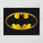 Batman Symbol | Ovale gradiënt Logo Briefkaart (Voorkant)