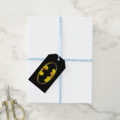 Batman Symbol | Ovale gradiënt Logo Cadeaulabel (Met Touw)