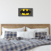 Batman Symbol | Ovale gradiënt Logo Canvas Afdruk (Insitu (Slaapkamer))