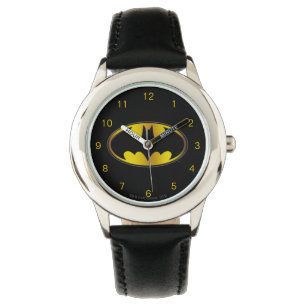 Batman Symbol   Ovale gradiënt Logo Horloge