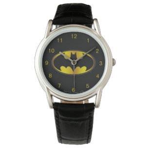 Batman Symbol   Ovale gradiënt Logo Horloge