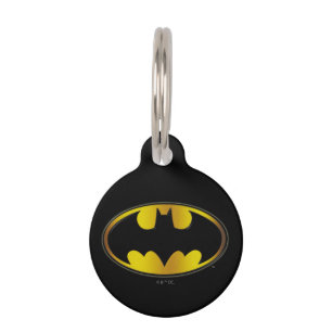 Batman Symbol Ovale gradiënt Logo Huisdierpenning