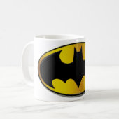 Batman Symbol | Ovale gradiënt Logo Koffiemok (Voorkant links)