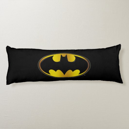 Batman Symbol | Ovale gradiënt Logo Lichaamskussen (Achterkant)