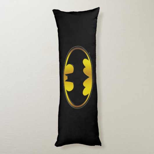 Batman Symbol | Ovale gradiënt Logo Lichaamskussen (Achterkant (Verticaal))