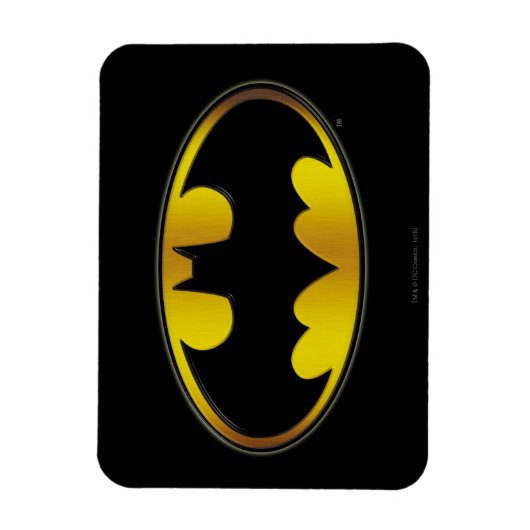 Batman Symbol | Ovale gradiënt Logo Magneet (Verticaal)