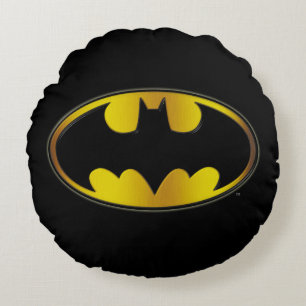 Batman Symbol   Ovale gradiënt Logo Rond Kussen
