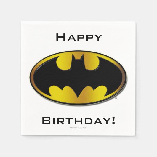 Batman Symbol | Ovale gradiënt Logo Servet (Voorkant)