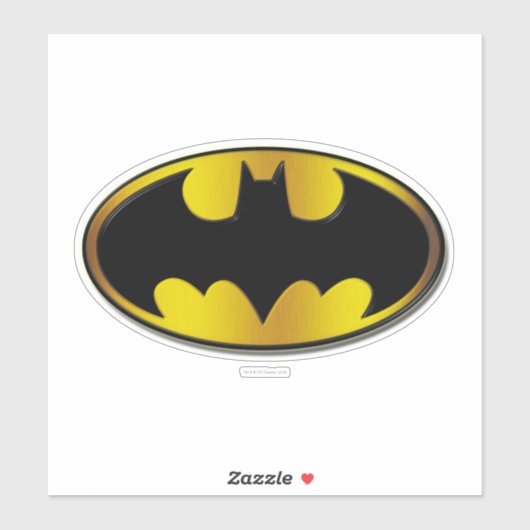 Batman Symbol | Ovale gradiënt Logo Sticker (Vel)