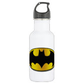 Batman Symbol | Ovale gradiënt Logo Waterfles (Voorkant)