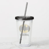 Batman Symbol | Ovale Logo Acryl Drinkbeker (Achterkant)