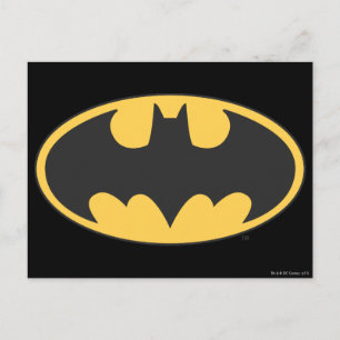 Batman Symbol   Ovale Logo Briefkaart
