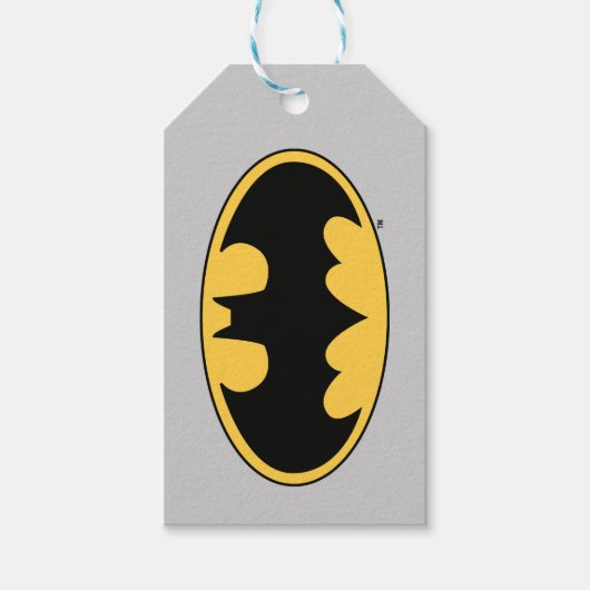 Batman Symbol | Ovale Logo Cadeaulabel (Voorkant)