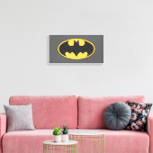 Batman Symbol | Ovale Logo Canvas Afdruk (Insitu (Woonkamer))