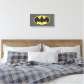 Batman Symbol | Ovale Logo Canvas Afdruk (Insitu (Slaapkamer))