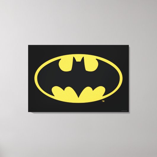 Batman Symbol | Ovale Logo Canvas Afdruk (Voorkant)