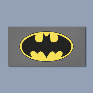 Batman Symbol   Ovale Logo Canvas Afdruk