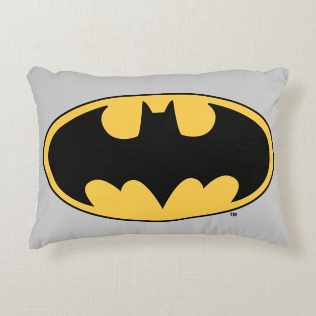 Batman Symbol | Ovale Logo Decoratief Kussen (Voorkant)