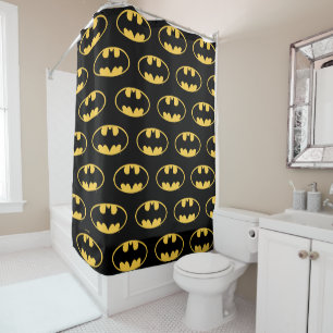 Batman Symbol   Ovale Logo Douchegordijn