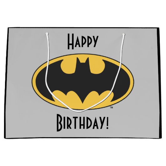 Batman Symbol | Ovale Logo Groot Cadeauzakje (Voorkant)