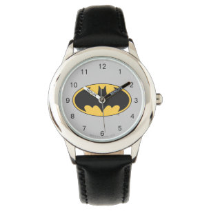 Batman Symbol   Ovale Logo Horloge
