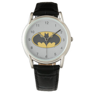 Batman Symbol   Ovale Logo Horloge