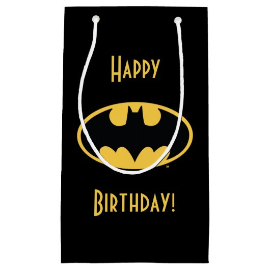 Batman Symbol | Ovale Logo Klein Cadeauzakje (Voorkant)