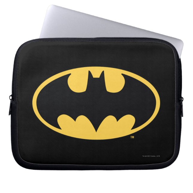 Batman Symbol | Ovale Logo Laptop Sleeve (Voorkant)