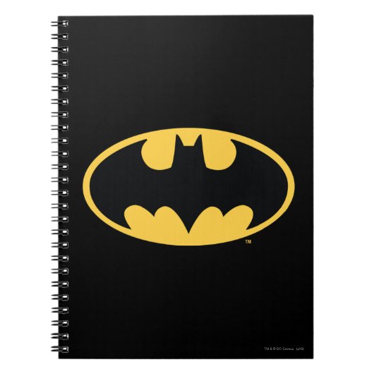 Batman Symbol | Ovale Logo Notitieboek (Voorkant)