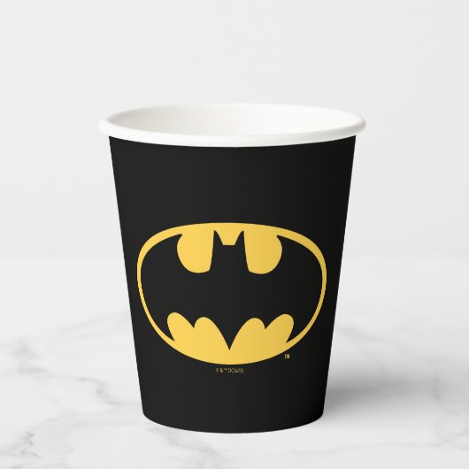 Batman Symbol | Ovale Logo Papieren Bekers (Voorkant)