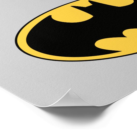 Batman Symbol | Ovale Logo Poster (Hoek)