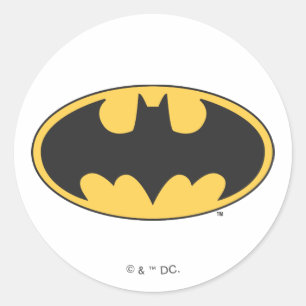 Batman Symbol Ovale Logo Ronde Sticker