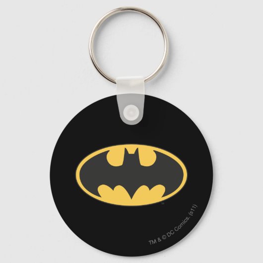Batman Symbol | Ovale Logo Sleutelhanger (Voorkant)