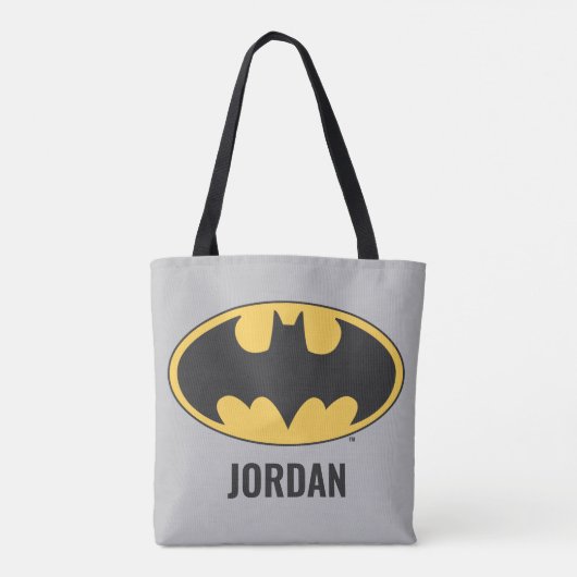 Batman Symbol | Ovale Logo Tote Bag (Achterkant)