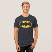 Batman Symbol | Ovale Logo Tri-Blend Shirt (Voorkant volledig)