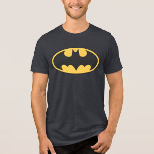 Batman Symbol   Ovale Logo Tri-Blend Shirt