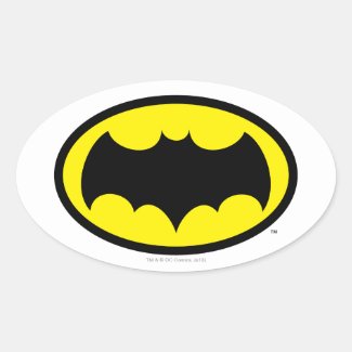 Batman Symbol Ovale Sticker