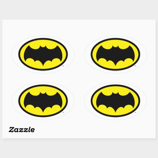 Batman Symbol Ovale Sticker (Vel)