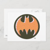 Batman Symbol | Rode Halftone Logo Briefkaart (Voorkant / Achterkant)