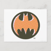 Batman Symbol | Rode Halftone Logo Briefkaart (Voorkant)
