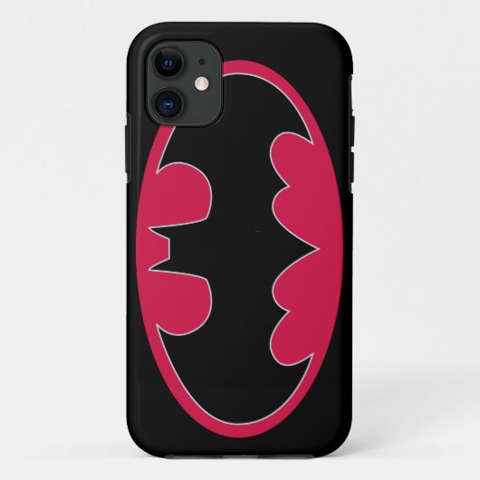 Batman Symbol | Rode zwarte Logo Case-Mate iPhone Case (Achterkant)