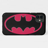 Batman Symbol | Rode zwarte Logo Case-Mate iPhone Case (Achterkant (horizontaal))