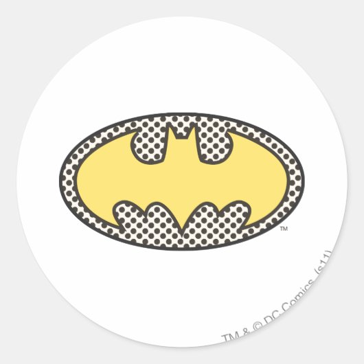 Batman Symbol | Showtime-Logo Ronde Sticker (Voorkant)